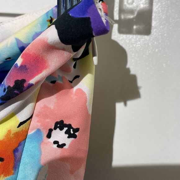 Lauren Ralph Lauren Women's Multicolor Polyester Floral Layered Skirt Size 8 - Picture 8 of 9